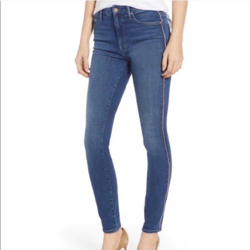 MOTHER High waisted The Looker jeans in color: What I had before I had you
